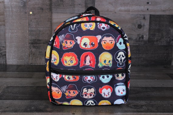 Mini mochila Chibi de los villanos de la pel cula de terror. Mini