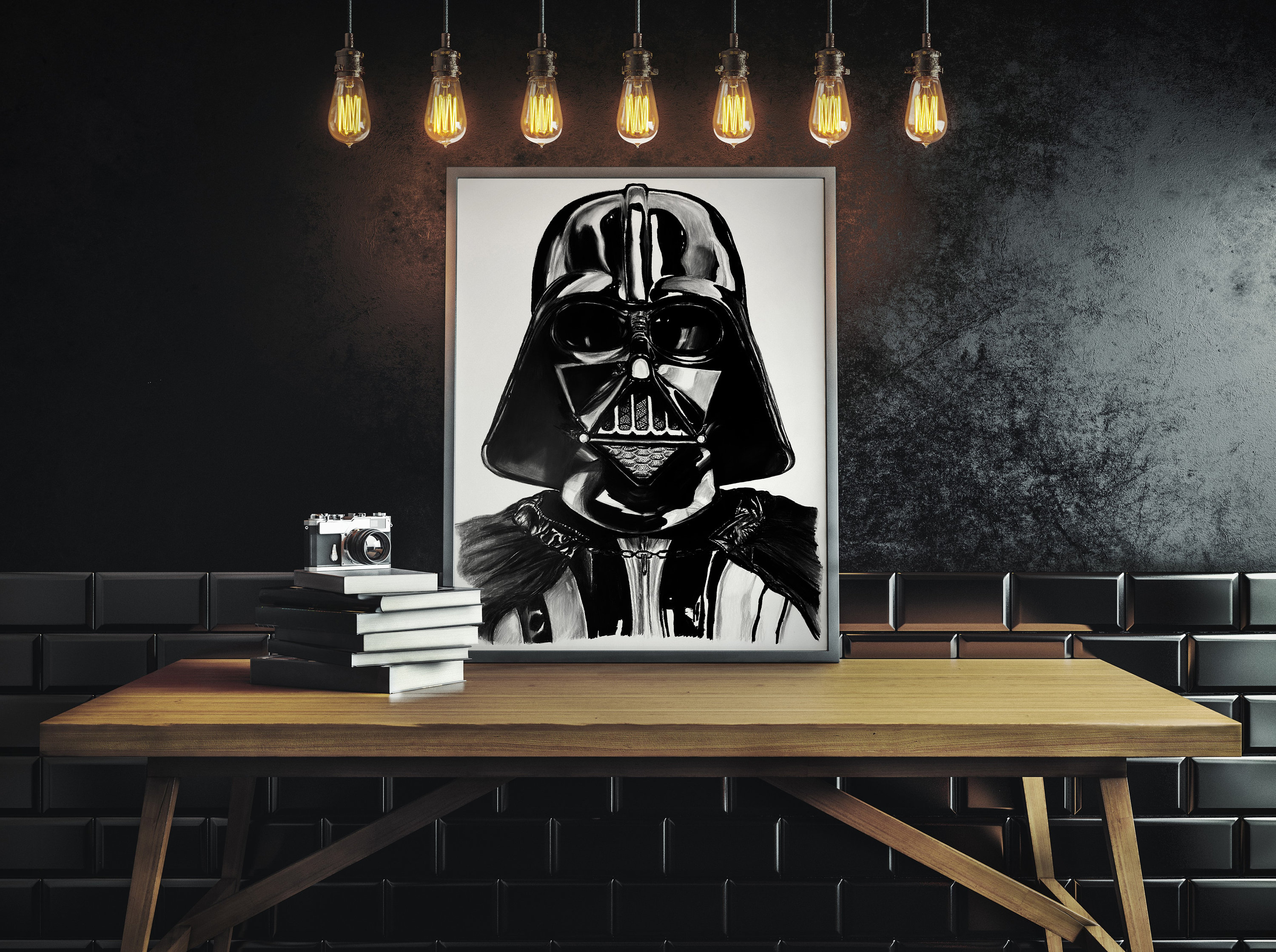 スターウォーズ ダースベイダー（色鉛筆画） - 印刷 - Etsy 日本