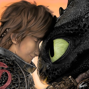 How To Train Your Dragon - Hiccup & Toothless