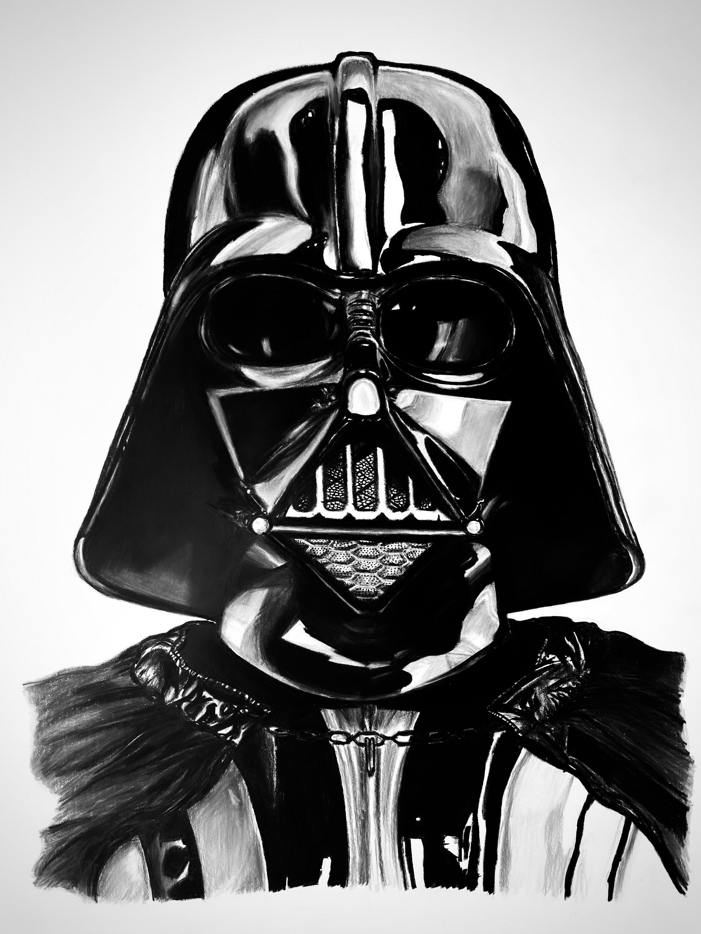 スターウォーズ ダースベイダー 絵画 スター・ウォーズ 武人画「ダース・ベイダー7」｜浮世絵工房