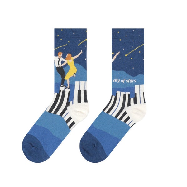 la la land socks / city of stars socks