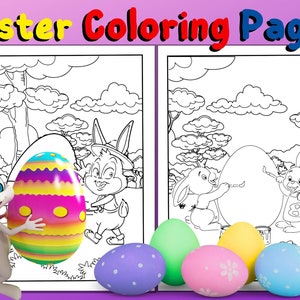 Easter Egg | Printable Easter Coloring Pages | Easter Bunnies | Easter Coloring Pages For Kids | Easter Games | Black And White
