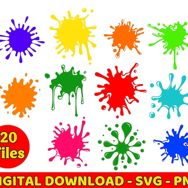 Paint Splatter Logo - Etsy