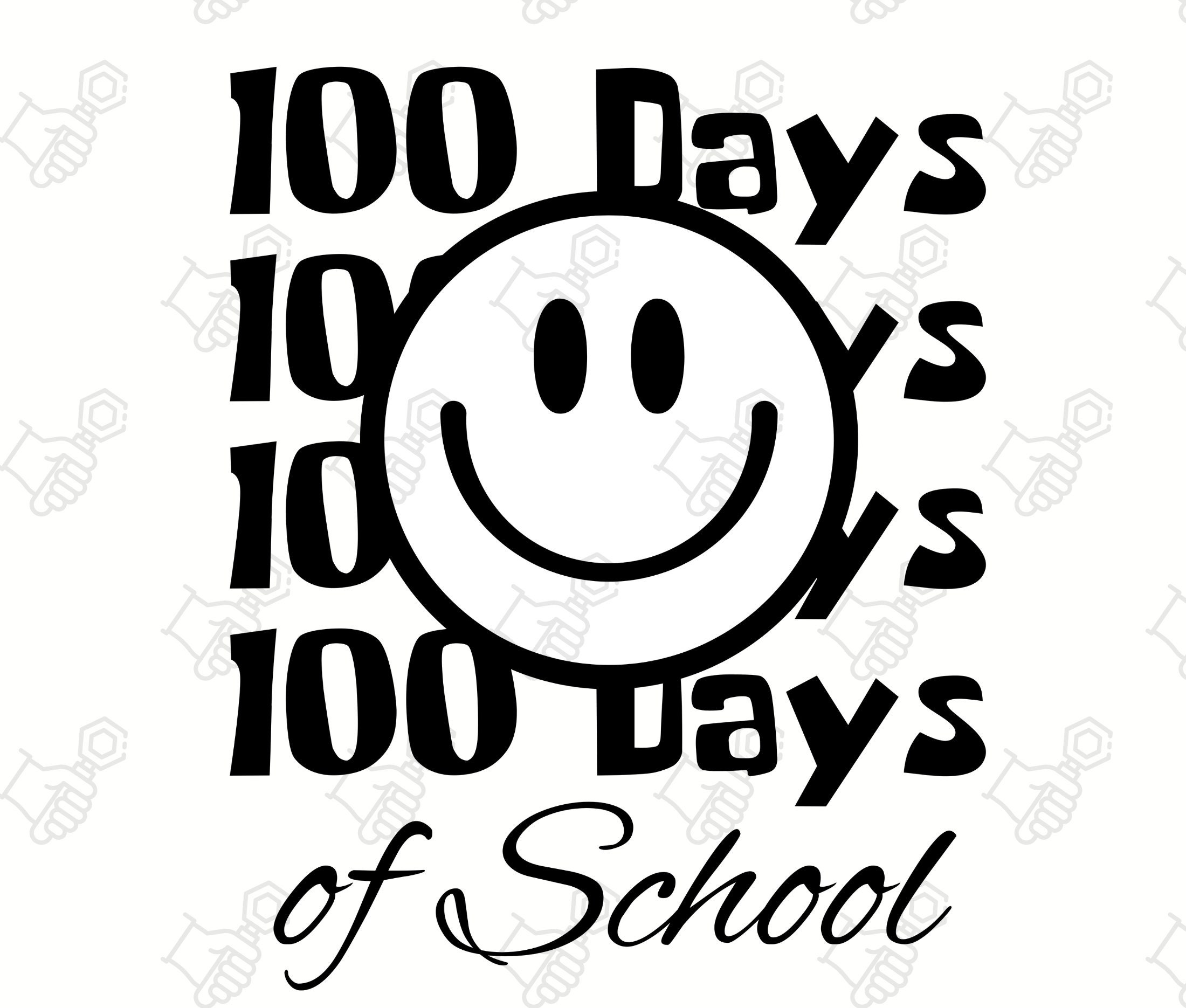 100 Days of School Svg, 100th Days of School Png, 100th Day of School Png, 100 Day of School Png