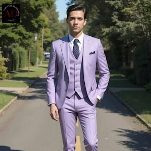men&#39;s purple suits - slim fit three piece purple men&#39;s suits for wedding - prom groom wear elegant suits