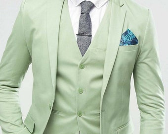 coat pant sea green