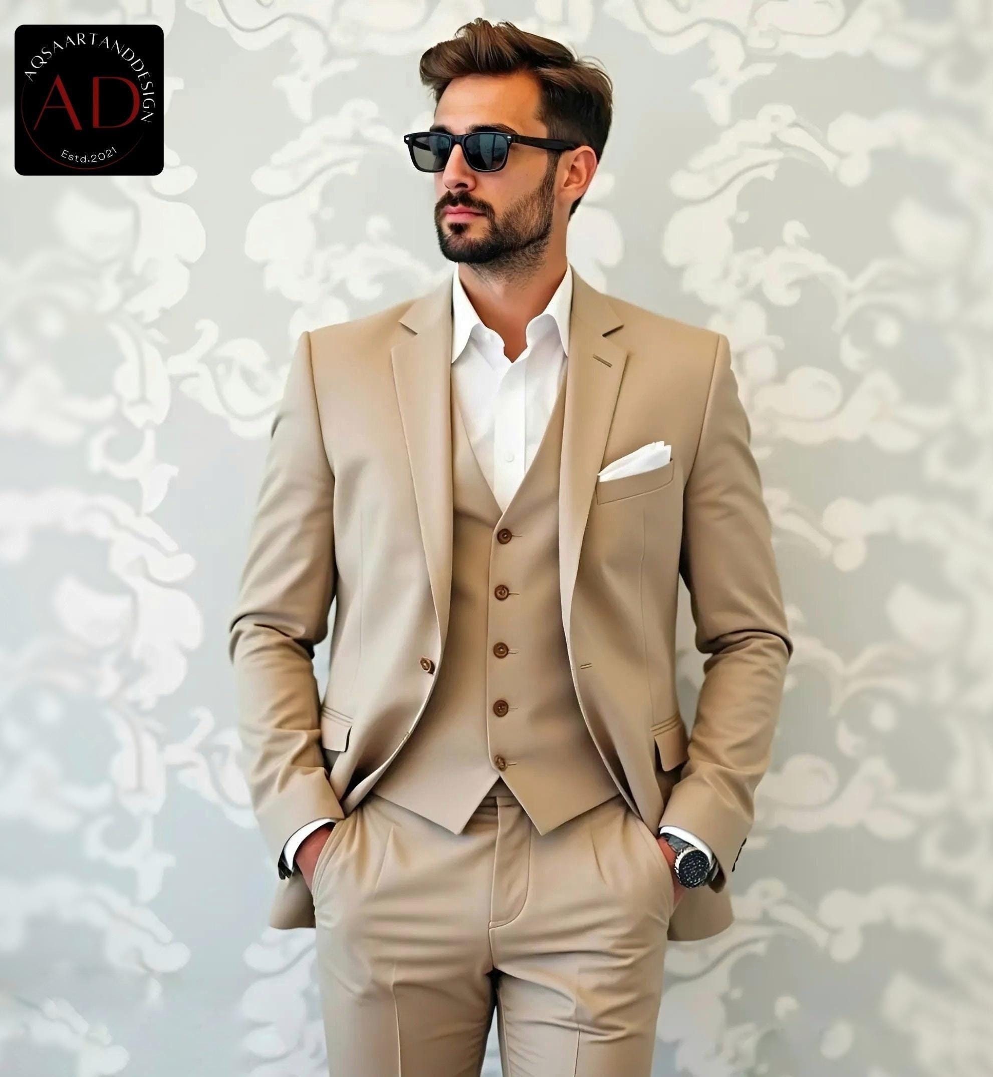 brown formal dress men Bold Brown | Classic Brown Mens Suit main image 1