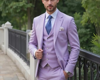 スリーピース　セットアップスーツ　パープル　高級感　成人式　二次会　レトロ　美品 il_340x270.6940071325_llfm.jpg