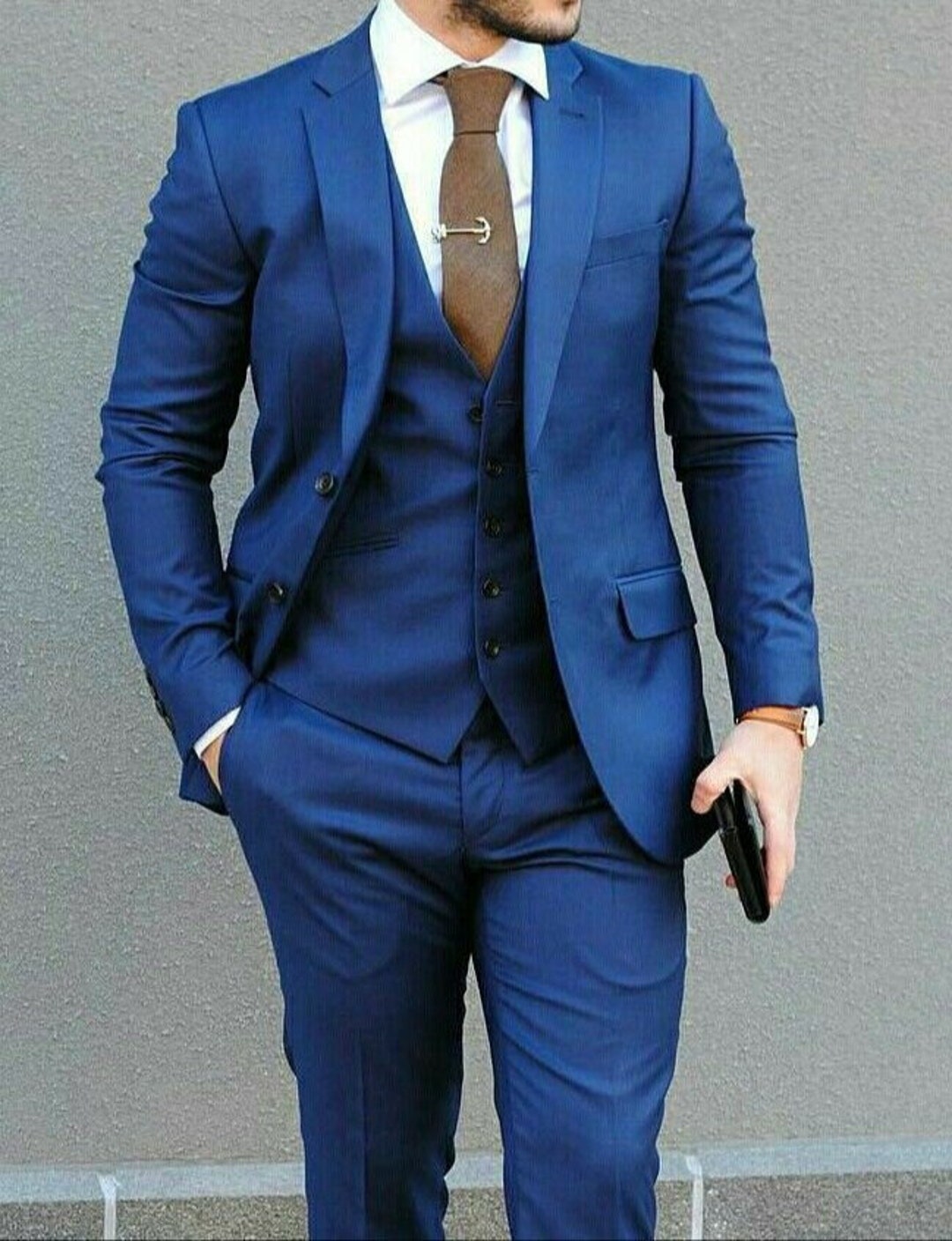 Men Suits Blue Designer Suit 3 Piece Suit Wedding Wear Party - Etsy