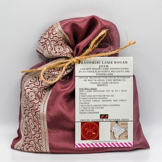 Kashmiri Lamb Rogan Josh sustainable/eco-friendly curry kit. Cooking gift. Curry gift. Indian cooking.