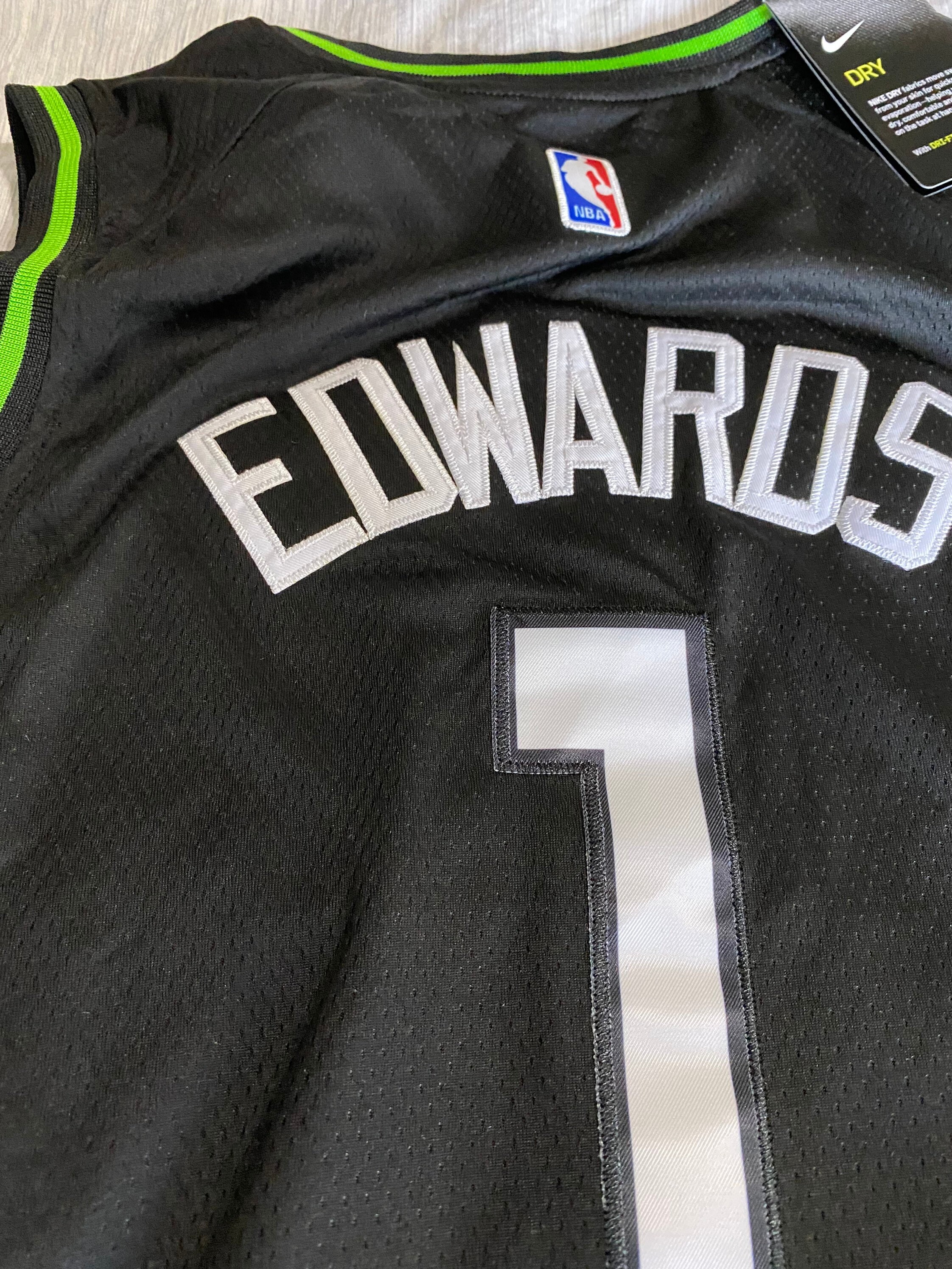 Anthony Edwards MN Timberwolves Stitched Jersey ROY Etsy