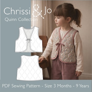 Quinn crop gewatteerd bodywarmer - baby-, peuter- en kind-pdf-naaipatroon