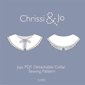 Juju Detachable Frill Collar PDF Sewing Pattern