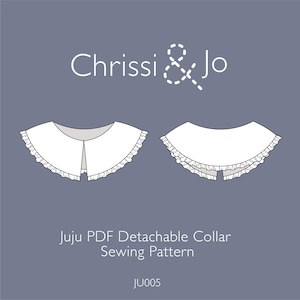 Juju Detachable Frill Collar PDF Sewing Pattern