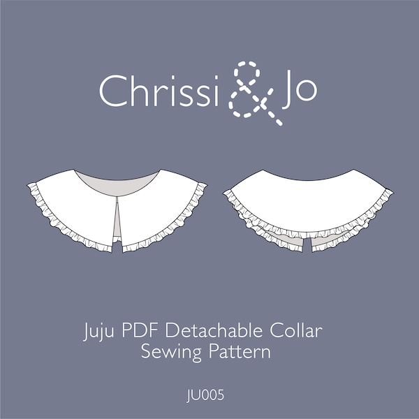 Juju Detachable Frill Collar PDF Sewing Pattern