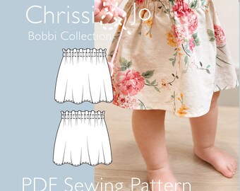 Bobbi Skirt - Easy PDF Sewing Pattern for Babies and Toddlers