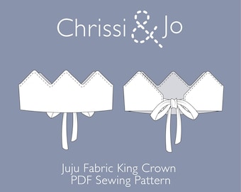 Juju Fabric Crown Sewing Pattern PDF: DIY Birthday Party Hat