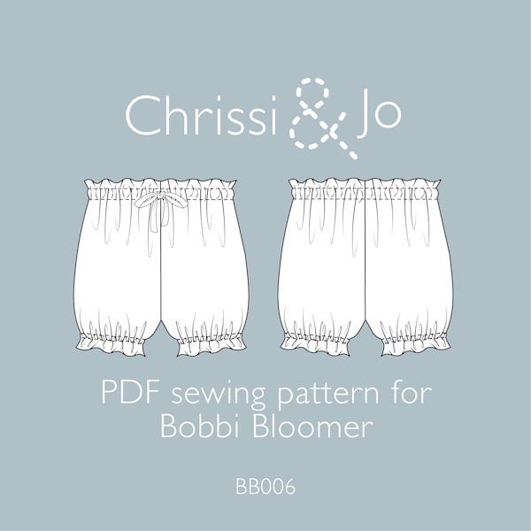 Bobbi Romper / Diaper Cover with frill Easy PDF Pattern