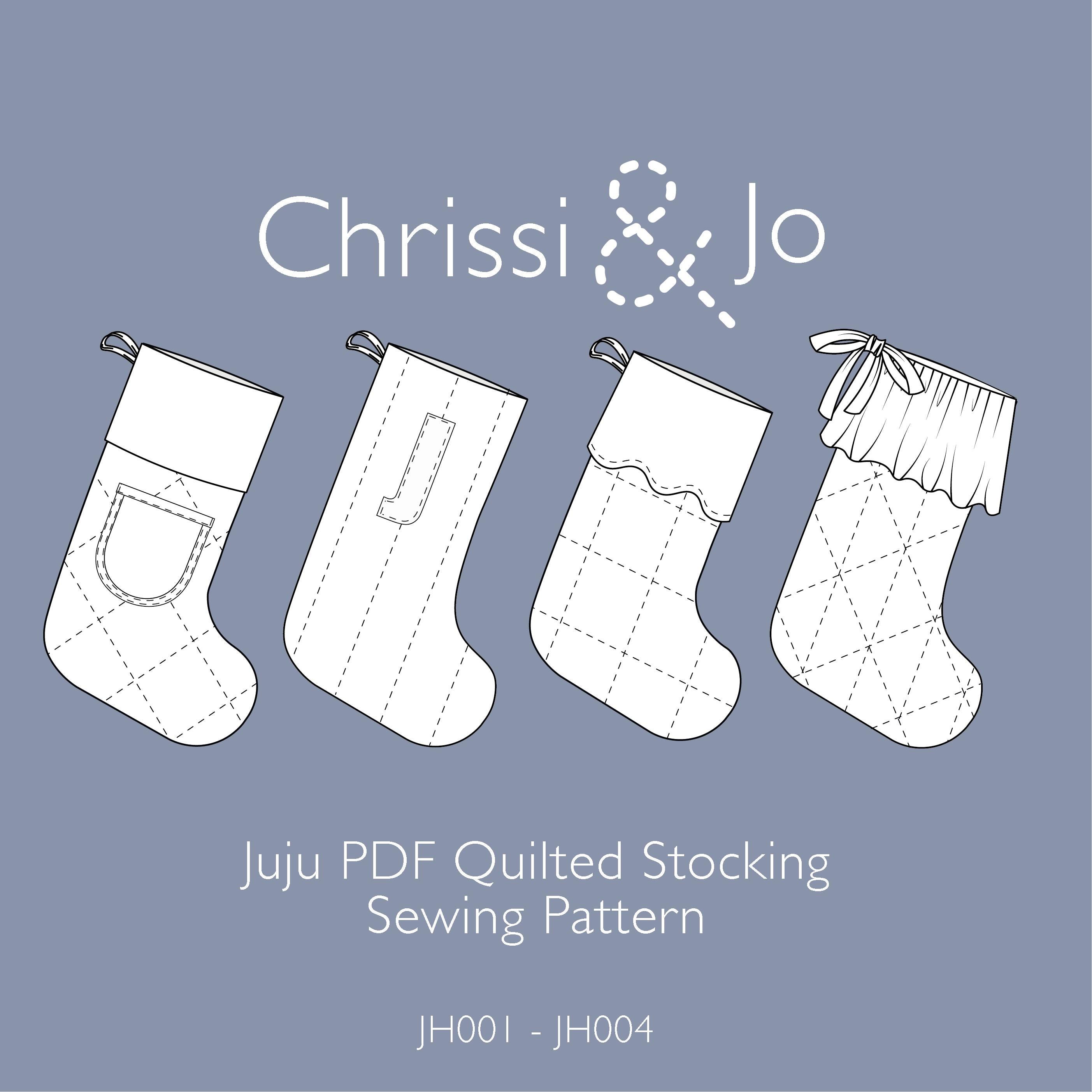 Personalised Stocking Sewing Pattern Bundle – PDF Christmas Stocking ...
