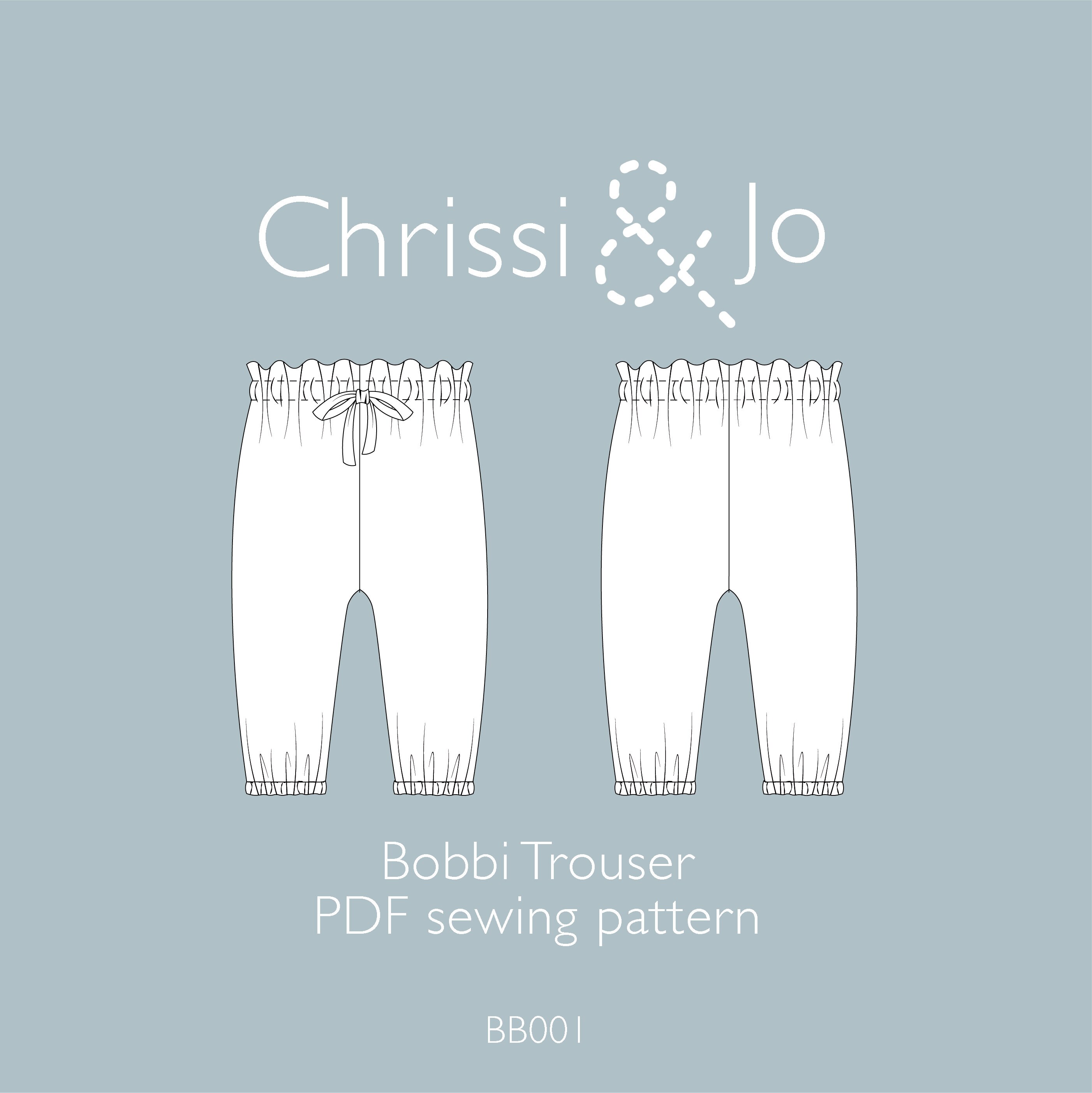 Bobbi Paper Bag Trouser Sewing Pattern: Easy Frill Waist (PDF Pattern ...