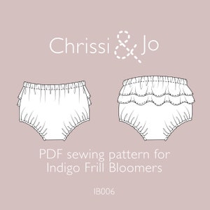 Indigo Baby Bloomer / Diaper cover Easy PDF Sewing Pattern