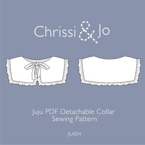 Frill Boating Collar Sewing Pattern PDF – Detachable Kids Collar – Beginner Friendly