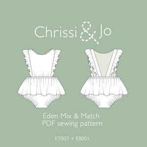 Eden Frill Romper - Baby and Toddler PDF Sewing Pattern Active
