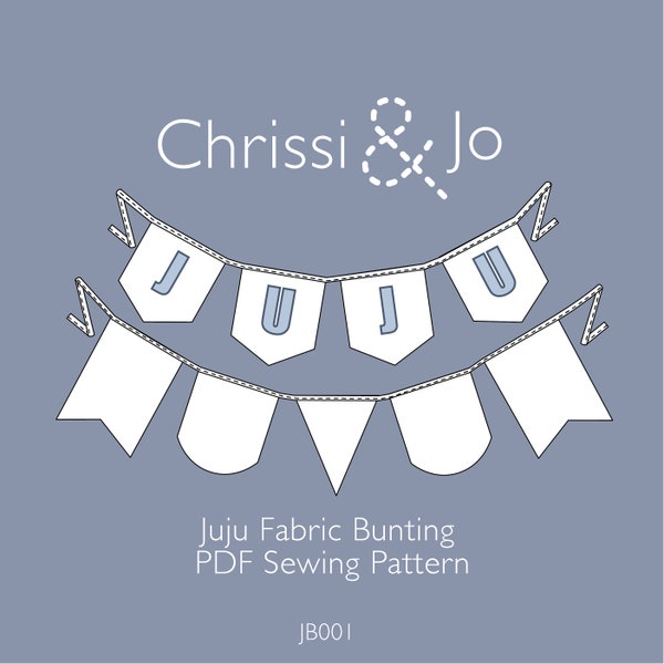 Juju Fabric Bunting PDF Sewing Pattern