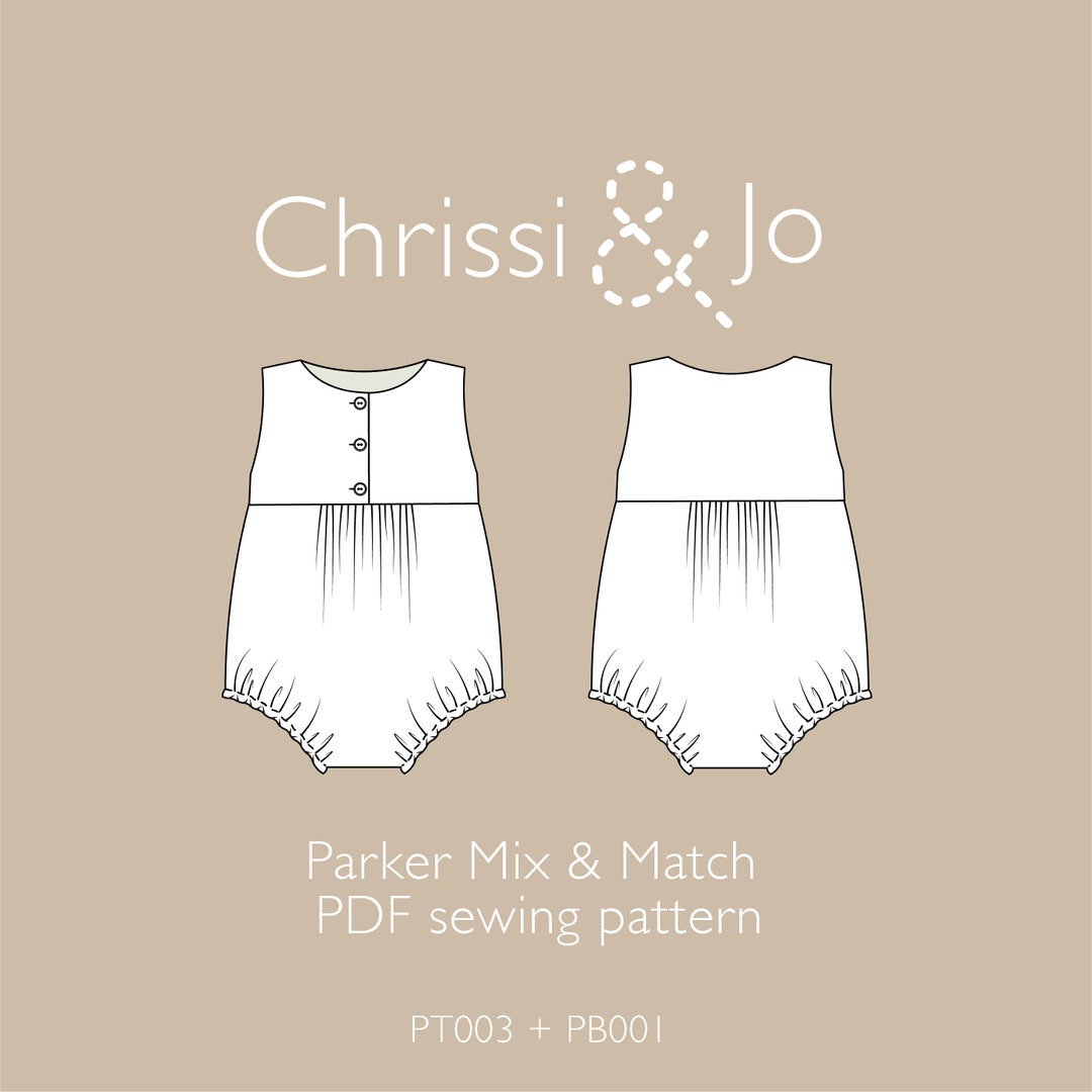 Parker Romper Easy PDF Sewing Pattern for Baby & Toddler - Etsy