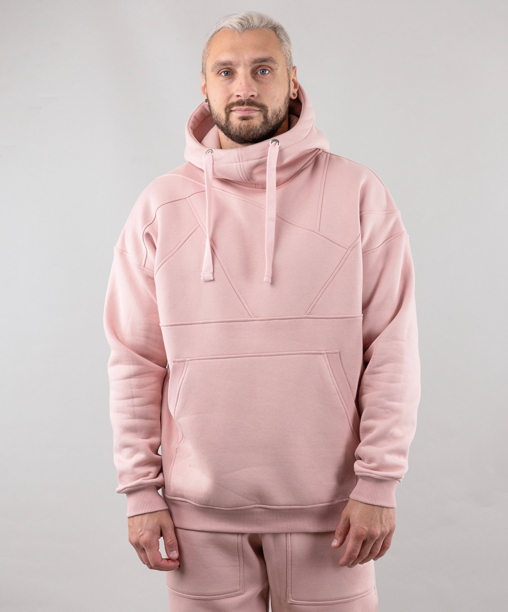 Black Hoodie for Men, Oversize Sweatshirt With Unique Design