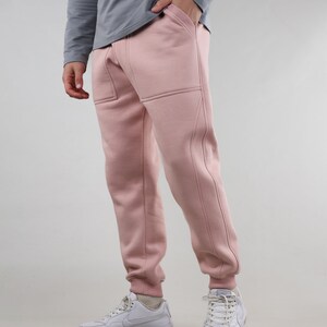 Warm Sweatpants With Side Pockets And Elastic Waist, Sportswear Men, Unisex Insulated Streetwear Pants, Streetwear Men&#39;s Pants