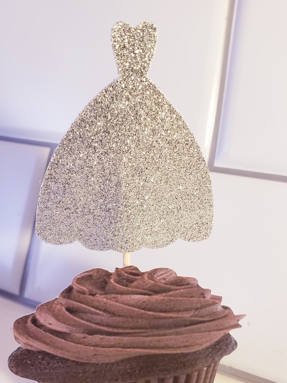 bridal shower cupcake dress cake Wedding Gown Cupcake Cake