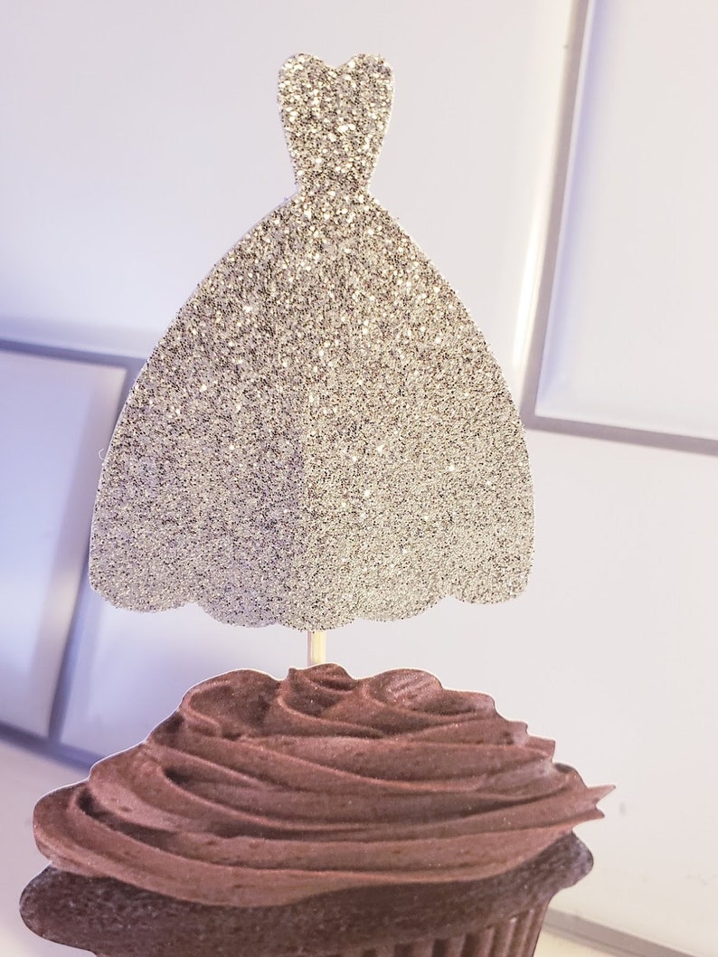Wedding Dress and Tuxedo Cupcake Toppers or Appetizer Picks. | Etsy