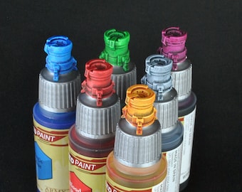 3D Printed - Capsule - Color Swatch Toppers for Dropper Bottle Miniature Paints