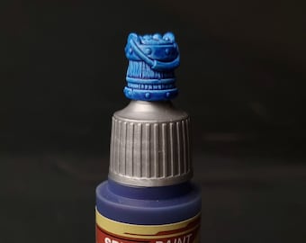 Color Swatch Toppers for Dropper Bottle Miniature Paints - 3D Printed - Paint Bucket