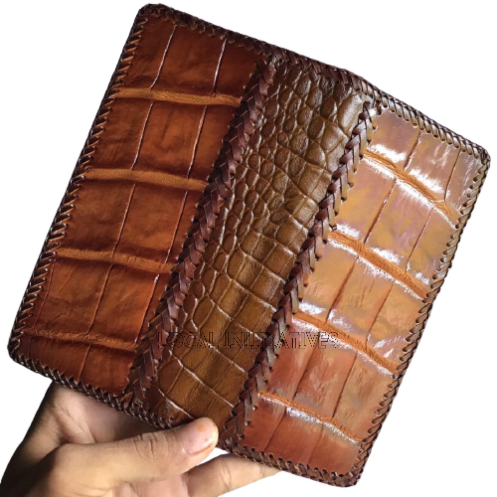 Handmade Genuine Crocodile Wallet Mens Bifold Wallet Original Etsy