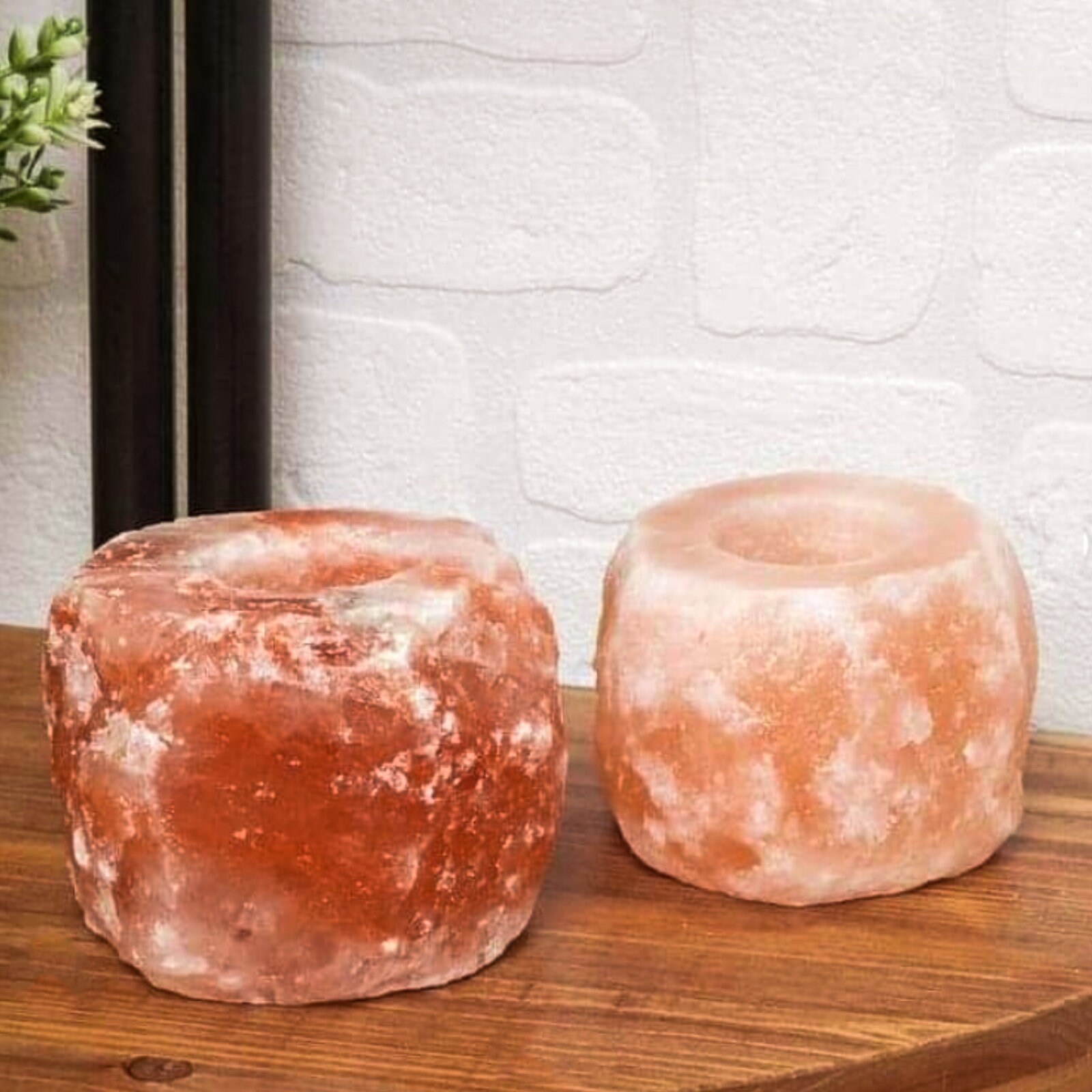 Himalayan Salt Candle Holder Crystal Rock Salt Tea Light Holder 12kg Hand Crafted Salt Candle