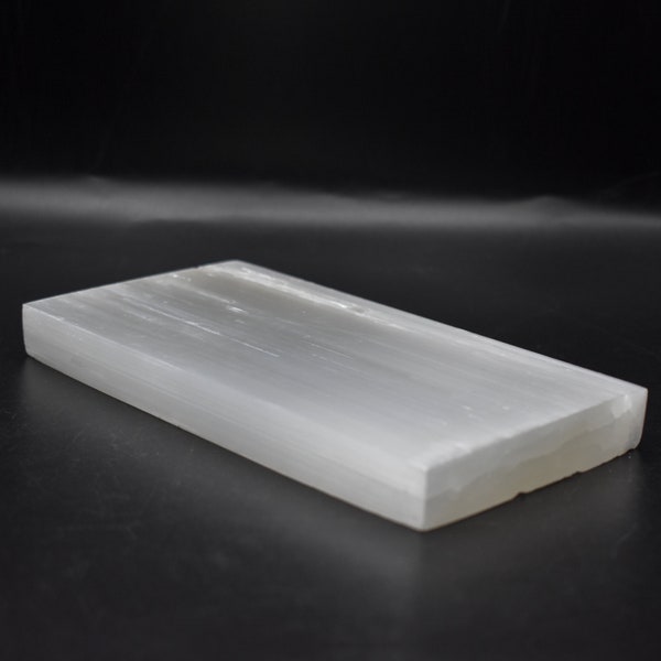 Extra Large Selenite Crystal Charging plate 20cm x 10cm Selenite Chakra Charging Plate For Crystals