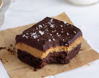 Vegan Peanut Butter Brownie Bar