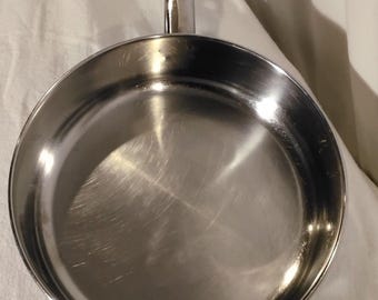 International Cookware 10" by 3" Deep Stainless Tri Ply Skillet Sautee Korea