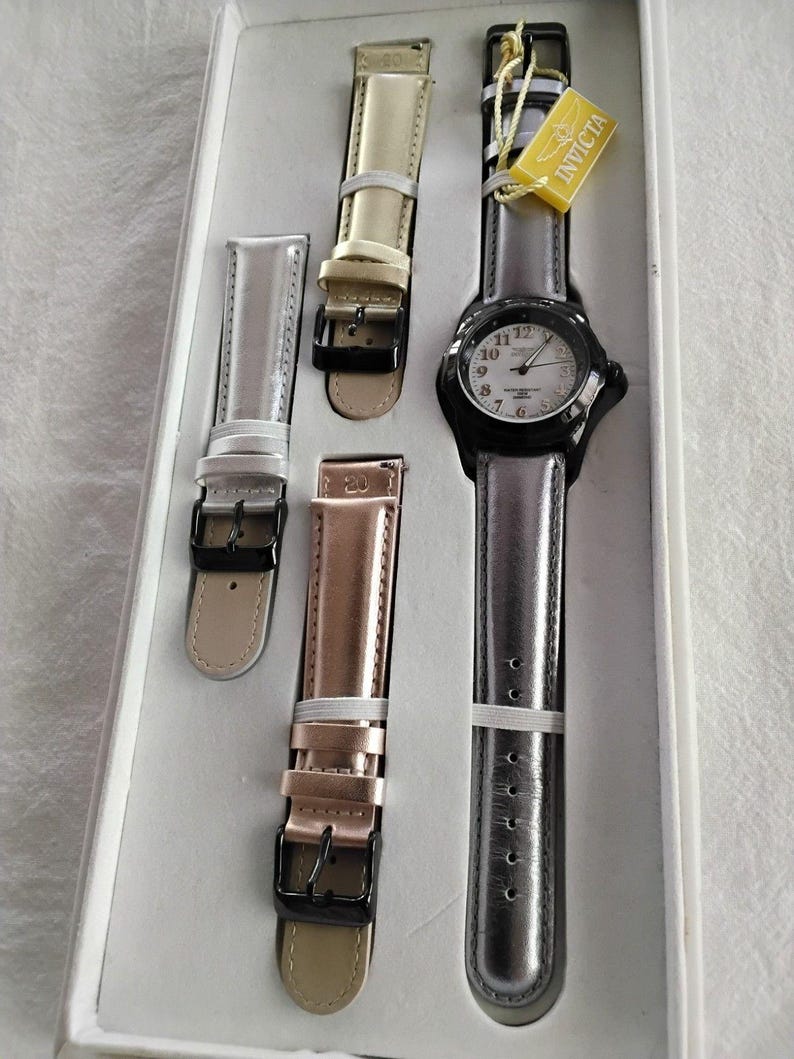 Vintage Invicta Watch Swiss Movement MOP Limited Edition Set Model 5107 image 1