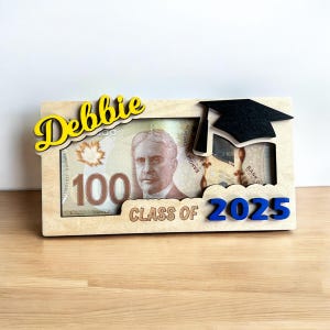 Graduation Money Gift Holder, Class of 2025, Personalized Grad Gift