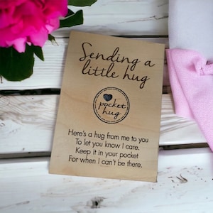 Pocket Hug Card, Valentine, Thinking of You, Friendship Gift