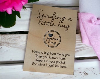 Pocket Hug Card, Valentine, Thinking of You, Friendship Gift