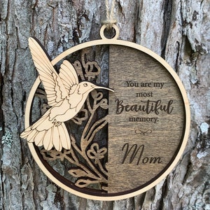 Hummingbird Memorial Ornament, Memorial Gift