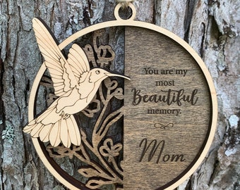 Hummingbird Memorial Ornament, Memorial Gift