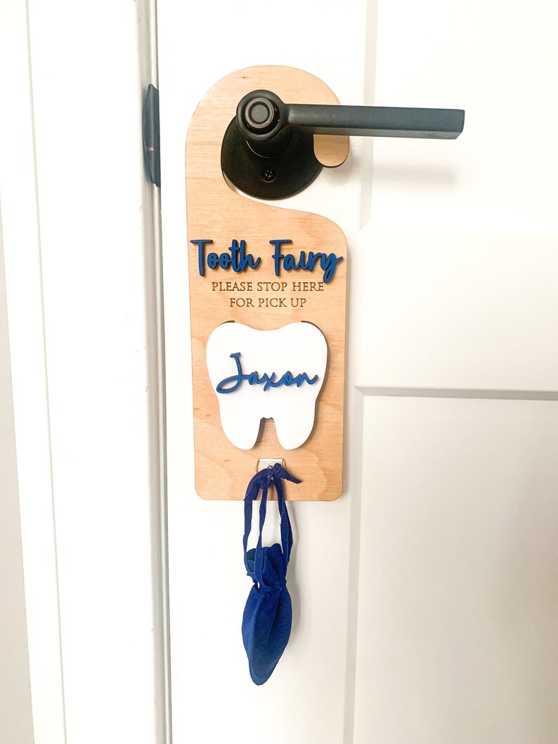 Tooth Fairy Drop off Pick up Door Hanger - Etsy Canada