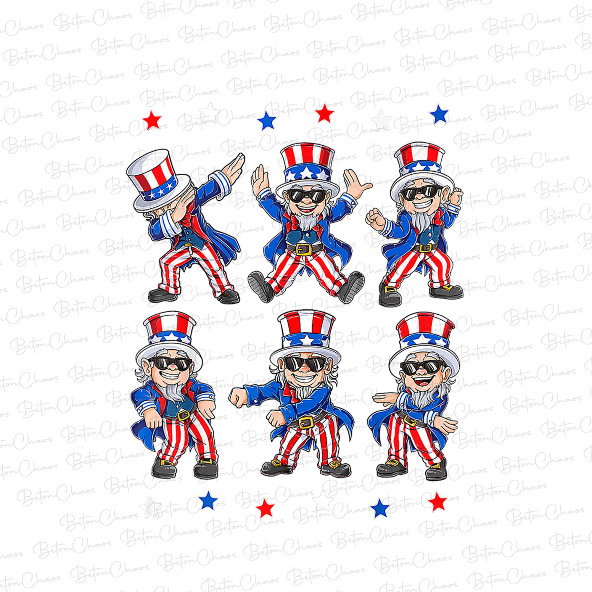 Uncle Sam Griddy Dance PNG Funny 4th of July Independence Day Etsy