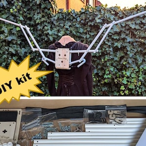 DIY Kit Articulating Wing Frame Small &#39;Upwards&#39; 155cm/5ft Lightweight for Cosplay, Costumes, Angel, Dragon, Demon, Mechanical Wings