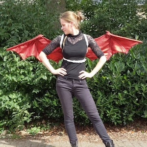 Moving dragon wings - PDF sewing pattern- Small type Dragon- Digital download for a cover that fits articulating wing frame &quot;small sideways&quot;